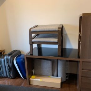 Desk, Chair, and Suitcase Removal in a Shinjuku Tower Apartment